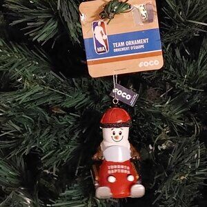 TORONTO RAPTORS TEAM ORNAMENT Smores Snowman BNWT NBA FOCO Official